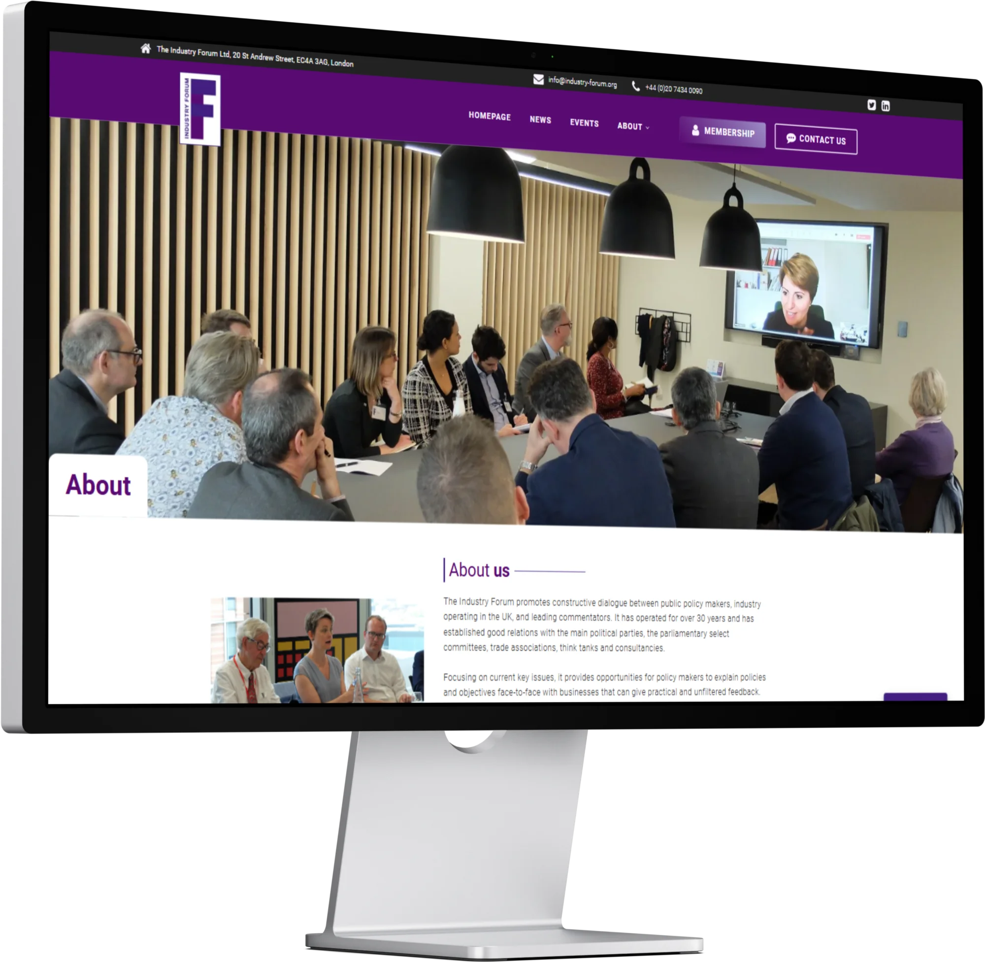 The Industry Forum - Website redevelopment for a not-for-profit think tank