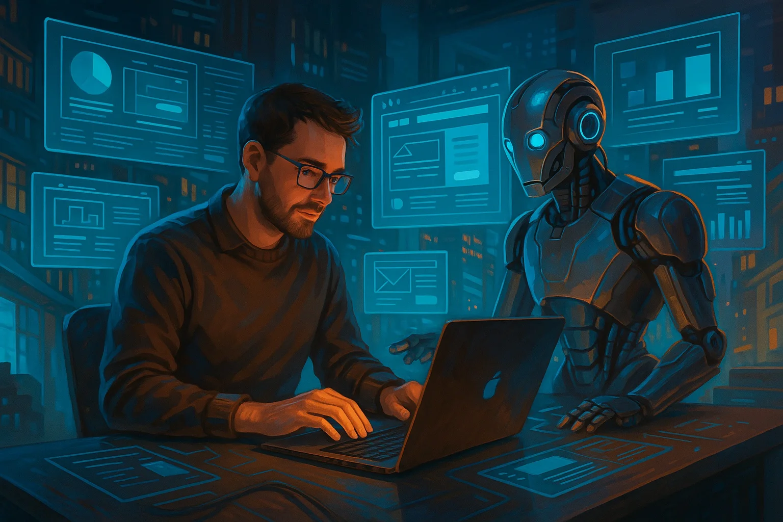 Blog post cover - The NetSwifter Approach to AI for Website Design